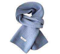 Générique Sciarpe invernali a maglia sciarpa in lana calda e morbida tinta unita lunga sciarpa in cashmere Wool Scarf per donne uomo 160 x 20 cm