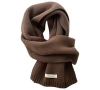 Générique Sciarpe invernali a maglia sciarpa in lana calda e morbida tinta unita lunga sciarpa in cashmere Wool Scarf per donne uomo 160 x 20 cm
