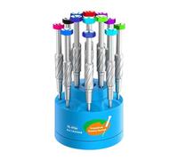 Générique Screwdriver Holder - 360° Rotante Storage Box Organizer | ABS Material, 150g Lightweight, Space Saving Portable Rack Stand, Tool Organizer per Workshop Garage Shed Repair Station Workbench