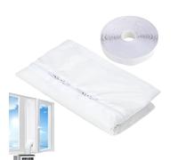 Générique Sealing Kit, Window Vent Kit, 20.4/17.6/5.8 Inches Hot Airs Stop Barrier, Waterproof Dusts Guard for Basement, Patio, and Tumble Dryer Cooling Efficiency, White