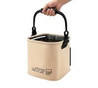 Générique Secchio da pesca,Contenitore pieghevole da 13L con maniglia,Serbatoio per esche vive - per fiume acqua salata lago piscina all'aperto campeggio spiaggia giardino posteriore cortile