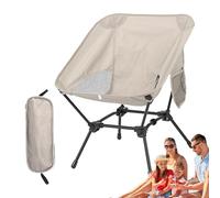 Générique Sedia da campeggio pieghevole, sedile da spiaggia portatile | con tasca laterale per picnic escursionismo spiaggia campeggio giardino