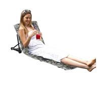 Générique Sedia pieghevole compatta | Breathable Beach Furniture | Confortevole Sun Lounger, versatile Outdoor Chair, Relaxation Beach Chair, Easy Storage Lounge Chair, Poolside Reclining Chair