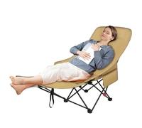 Générique Sedia pieghevole da campeggio, portatile da picnic, sedia a sdraio con piede resto, comoda per esterni, tailgating, ponte, iching, lawn, patio, backpacking, poolside