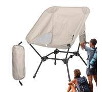 Générique Sedie pieghevoli da campeggio - Sedile da picnic portatile compatto - Sedia da campeggio traspirante con tasca laterale per spiaggia, piscina, giardino