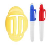Générique Segnalibro per palline da golf - Stencil per tracciamento ad asciugatura rapida con penna, stencil per palline da golf, per tour, allenamento su percorso, pratica, all'aperto, giardino e