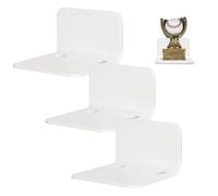 Générique [ Selected Material] Small Wall Shelf is made of 0.12inch Thick Acrylic for Strength and Safety, it Won't Rust Like Metal and Won't Break Like Glass, can be Used for a Long Time.