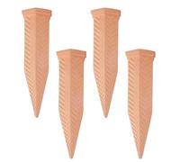 Générique Self Watering Spikes, 4 pezzi Terracotta Drip Irrigation System, 2,72 x 7,28 pollici, Automatic Plant Waterer for Houseplants, Greenhouse, Flower Beds, Gardening Tools, Bird Bath