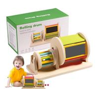 Générique Sensory Spin Drum Toy, Rainbow Color Rolling Drums Plaything Kit, Puzzle and Coordination Toy Set for Kids, Childrens, Easter, Birthday Or Holiday Presents, Mixed Colors