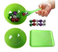 Générique Sensory Toy Bell Set - Colorful Scooping Learning System, Preschool Practical Development Kit, Motor Skill Activity Game Pack, Home Travel Kindergarten Use, Birthday Kids Boys Girls Play