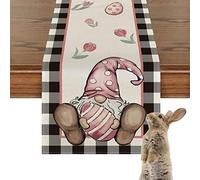 Générique Sentieri da Tavolo Coniglio di Pasqua, Runner da Tavolo di Pasqua | Percorso di fattoria lungo 72 pollici | Tovaglia di coniglio, Coperta d' , Forniture per cena,