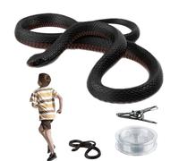 Générique Serpente fittizio,Serpente in silicone a clip | Giocattolo divertente con clip e corda per uomini, donne e - Kit di scherzo realistico per feste e bufale