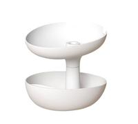 Générique Serving Bowl, Detachable Candy Tray, Double Layer, Multi Functional Snack Organizer, Built in Phone Holder and Vaso Feature, Party Decor for Shelf Display, Bedroom Storage, Autunno Fun
