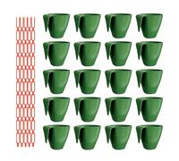 Générique Set di 20 bicchieri per talea, fragole, coltivazione con forchette per stoloni, multiuso per esterni e interni, Utility Compact Premium Lightweight Elegant