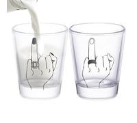 Générique Set di champagne | 1 set/2 pezzi di champagne da matrimonio, 5 x 5 x 6 cm di coppia, design decorativo del 'anello | Glasse da collezionare per le