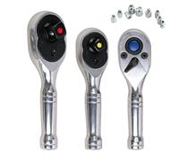 Générique Set di Cricchetti di Piccole Dimensioni - Reversibile 72 Denti Acciaio Cromo Vanadio Strumento per Meccanico | Chiave A | per Assemblaggio di Componenti Meccanici e Riparazione