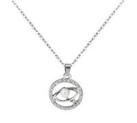 Générique Set di gioielli da sposa con ciondolo a forma di lettera e perle coltivate d'acqua dolce per San Valentino Natale e collane da tennis a forma di cuore per donna, Taglia unica, Metallo