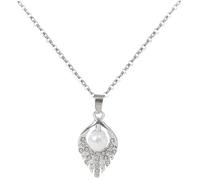Générique Set di gioielli da sposa con ciondolo a forma di lettera e perle coltivate d'acqua dolce per San Valentino Natale e collane da tennis a forma di cuore per donna, Taglia unica, Metallo