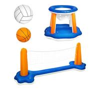 Générique Set di pallavolo, galleggiante, gioco da gioco, regolabile Net and Ball Kit, durevole Water Sport Equipment, for Beach Lake Backyard Family Fun Team Activities and More
