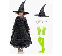 Générique Set Di Per Costumi Da - Ragazze Abito Nero Costume Da | Il Teatro Gioca Abiti | Vestito Per I 5-12 Anni Ideale Per La Di D