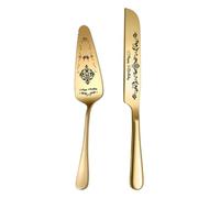 Générique Set di posate per torte e torta, set per torte e pala per torte, con incisione magnifica, elegante souvenir per gli sposi