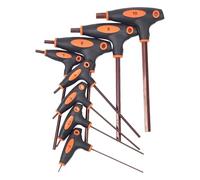 Générique Set di strumenti a brugola a T | 8 chiavi a brugola a doppia estremità con manico a T - Set multifunzione di chiavi esagonali | per meccaniche, esterni, case, garage, mobili, biciclette,