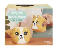 Générique Set di tazze Kawai e portachiavi Squishy - Gigi le Corgi