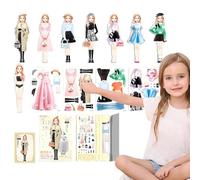 Générique Set di Vestire Magnetico - s Carta Magnetica Creativa, Mondo di Gioco con Abbigliamento e, Giocattolo educativo di apprendimento prescolare | Set di Gioco di Ruolo di ma