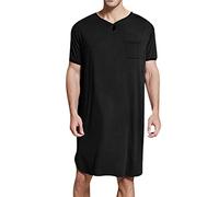 Générique Set T-shirt da uomo per la pelle a maniche corte da uomo camicie a maniche lunghe da uomo allenamento aderente, Le Noir, L