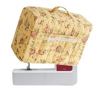 Générique Sewing Machine Dust Cover, Flower Print Carrier With Handle and Pocket, Protective Storage Bag For Room DIY Sewing Fabric Projects, Adult Craft Use, Keeps Machine Clean Organized, giallo, Se