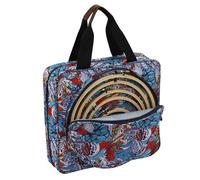 Générique Sewing Project Bag, Flower Pattern Needlepoint Bag, Craft Organizer Case, Emboidery Kits Carrying Bag, Multiple Pockets Storage Bag, Portable Sewing Bag for Craft Supplies, multicolore, Se