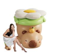 Générique Sgabello a forma di animale, sgabello Capybara - Poggiapiedi ottomani Cuscino di seduta Capybara, sedia da sgabello da divano, seduta poggiapiedi confortevole per e adulti