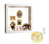 Générique Shadow Box Frame - Keepsake Display Case, Nostalgic Gift Decor, Collezionabile Wall Ornament, Shadow Box With Mini Frame - For Mother Girlfriend Family Friends Wedding Housewarming Holiday