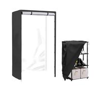 Générique Shelf Dust Cover, Waterproof Rack Protector, Heavy Duty Fabric, Zippered Front Panel, UV Resistant Layer, Ideal for Indoor Living Rooms and Outdoor Basement Or Warehouse Storage