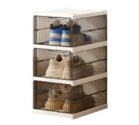 Générique Shoe Rack, Foldable Shoe Rack, Clear Storage Organizer, Compact and Space-Saving Design, Lightweight Display-Friendly Panel, for Bedroom Hallway Dorm Boot Sneaker