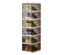 Générique Shoe Rack, Foldable Shoe Rack, Clear Storage Organizer, Compact and Space-Saving Design, Lightweight Display-Friendly Panel, for Bedroom Hallway Dorm Boot Sneaker