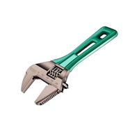 Générique Shorts Handle Wrench, Wide Opening Adjustable Steel Spanner, Heavy Duty Multifunctional Compact Wrench Tool for Home, Garage, Workshop and Tight Space Repairs, Easy to Use, Green