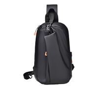Générique Shoulder Bag - Sling Bag | With Breathable Straps & Multiple Pockets, durevole Material, Light Space Travel Backpack For Travel, Cycling, Hiking, Work, Sport, Cycling Work Backpack, Nero