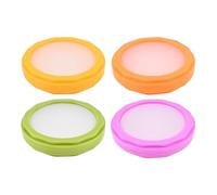 Générique Silicone Fruit Storage, Vegetable Storage, 16,14 x 11,42 x 3,94 Inches 4 x Reusable Leak-Proof Space-Saving, Onion Keeper, Kitchen Food Box for Home, Salad Prep, Lemon and Lunch Packing