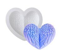 Générique Silicone Molds For Baking - Wings Heart Crafting Mold - Silicone Baking Mold | Heart With Wings Silicone | No Stick Mould Tool For Making Bakery Friends Coppie Speciali Occasioni
