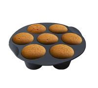 Générique Silicone Muffin Pan - Silicone Muffin Pans for Baking | 7 Cup Silicon Baking Pan | Cupcake Pans Silicon Mold | Air Fryer Accessories for 2.6/3.2/3.5-5.8l Airfryers Kitchen Gadgets