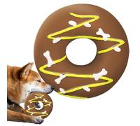 Générique Simpatici per cani - Interattivi a forma di ciambella per animali da compagnia, anello di dentizione in lattice morbido e flessibile per cuccioli, disco di ricompensa leggero, giocattolo da