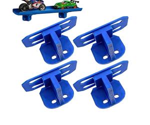 Générique Single Lanes Wall Mount - Scale Cars Singles Lane Track | 4 pezzi Hangable Display Holder | Hangable Rack Wall Mount Single Lane,for Toy Trucks Automotive Shelf Stand Rack Home Bedroom