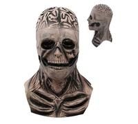 Générique Skull Face Covering, Breathable Latex Skull Halloween Face Cover, Comfortable Full Face Skeleton Covering, Realistic Skeleton Cover, for Fancy Dress, Festival, Cosplay