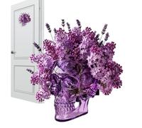 Générique Skull Planter - Durable Resin Wall Mount Design | Wall Mount Floral Container | Goth Vaso per Home Decor Indoor Outdoor Bedroom Patio Door Gate Living Room Decoration and Plant Display