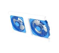 Générique Small Ceiling Fan With Light - Double Head Quiet Remote Control 3-Speeds | Small Ceiling Fan Light Bulb | For Home Dorm Office Apartment Bedroom Living Room