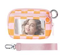 Générique Small Purse | Small Wallets for Women | Credit Card Holder Wristlet Wallet, Small Women's Wallet with ID Window, 5,51 x 3,74 x 0,79 pollici Women's Waterproof Card Holder Wallet for Coins,