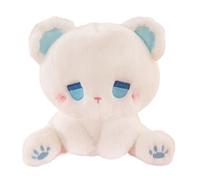 Générique Small Stuffed Bear, Peluche Animal Doll, Soft Cuddly Pillows Toy, Huggable Cozy Design, Cute Nursery Decoration, for Babies, Boys, Girls, Party Favors and more