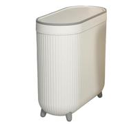 Générique Small Toilet Garbage Bin - 32 x 14 x 30 cm Small Lid Waste Bin | | Small Household Garbage Bin Compact Space-Saving Wastebasket, - For Bathroom, Living Room, Bedroom, Ufficio, Kitchen, Laundry