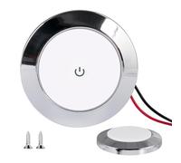 Générique Smart Cabin Lighting, Modern Rv Ceiling Lamp, Dimmable Feature with High, Waterproof Recessed Van Fixture, Sleek White with Round Build, Boat Illuminazione for Outdoor Camping